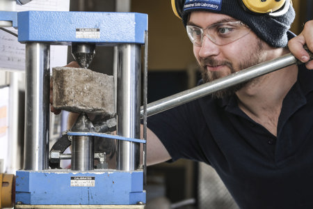 Point Load Testing in the PSL Laboratory